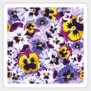 Pansy by numbers Sticker